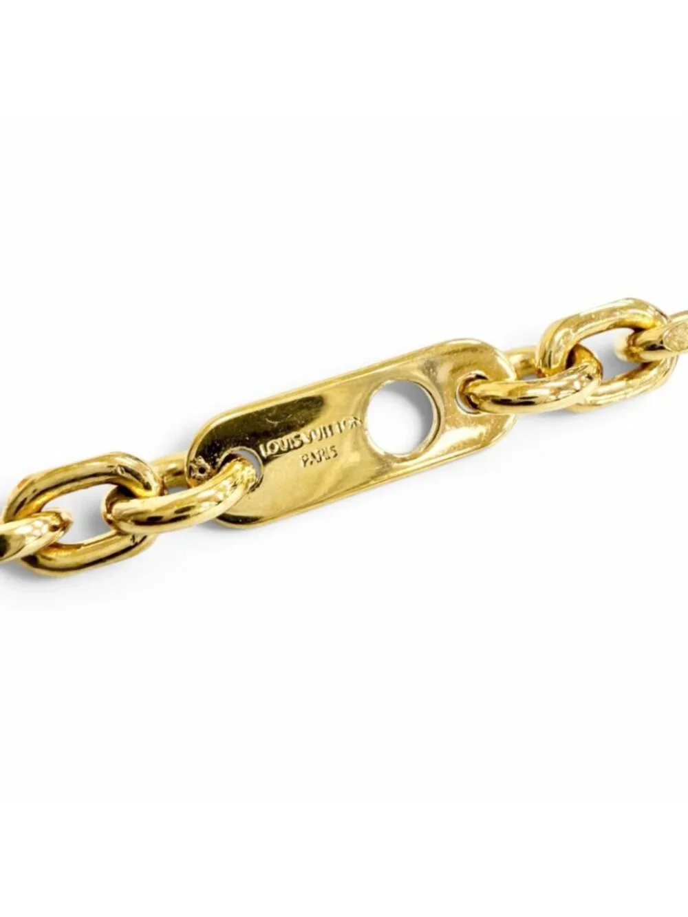 Louis Vuitton Chain LV Yours Monogram Flower Necklace Gold